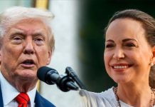 Donald Trump reçoit l’opposante vénézuélienne María Corina Machado à Washington