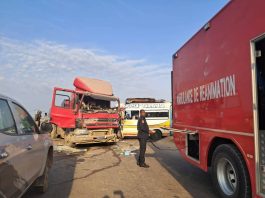 Collision entre un camion et un mini-car à Yopougon : six blessés dont trois graves sur l’Autoroute du Nord