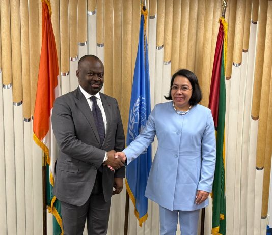 Coopération : La Côte d’Ivoire et le Guyana officialisent leurs relations diplomatiques à New York