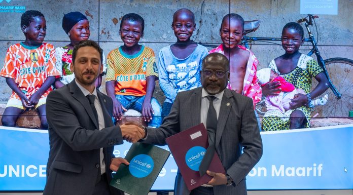 Unicef Côte d’Ivoire et la Fondation Maarif unissent leurs forces pour l’éducation des filles et l’innovation