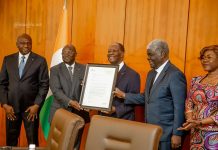 Le Président Alassane Ouattara reçoit la désignation de la Côte d’Ivoire comme siège Afrique du Fonds Vert pour le Climat