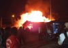 Man : Un violent incendie ravage plusieurs magasins d’appareils électroménagers au Grand marché