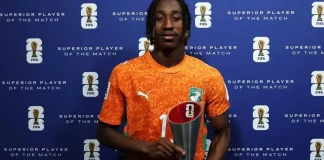 Côte d’Ivoire–Équateur : Yan Diomandé élu homme du match après une prestation aboutie